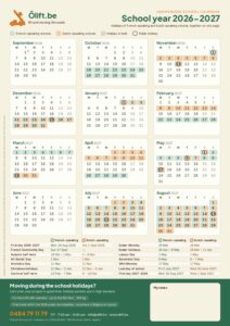 Print-shop version (cream background) – Printable school calendar 2026-2027
